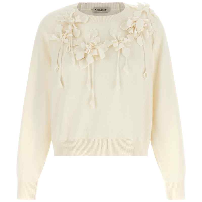 A092066040002_01_M_2026-07-06T09-35-24.522Z Alberta Ferretti Embroidered Flower Sweater