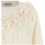 Alberta Ferretti Embroidered Flower Sweater