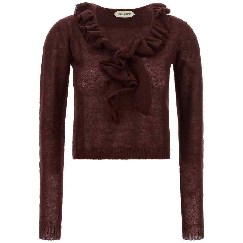 Alberta Ferretti Ruffled Sweater