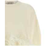 Alberta Ferretti Feather Cropped Sweater