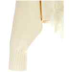 Alberta Ferretti Feather Cropped Sweater