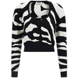 Moschino Zebra Intarsia Sweater