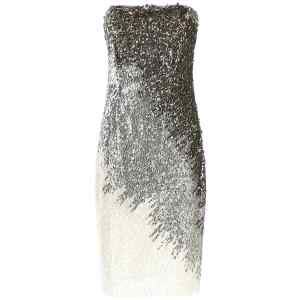Elisabetta Franchi Metallic Tulle Dress