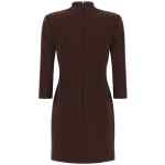 Elisabetta Franchi Logo Dress With Elastic Bands