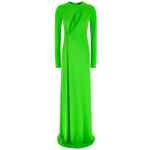 Tom Ford Long Sleeve Slash Front Evening Dress