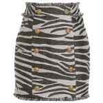 Balmain Lurex Zebra Skirt