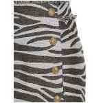 Balmain Lurex Zebra Skirt