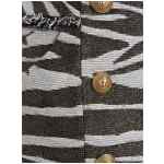 Balmain Lurex Zebra Skirt