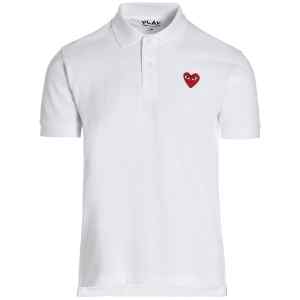 Comme Des Garçons Play Logo Patch Polo Shirt