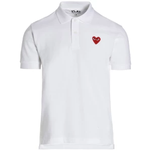 Comme Des Garçons Play Logo Patch Polo Shirt