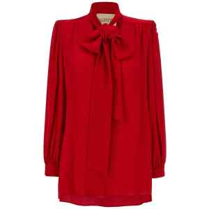 Valentino Garavani Silk Shirt With Bow