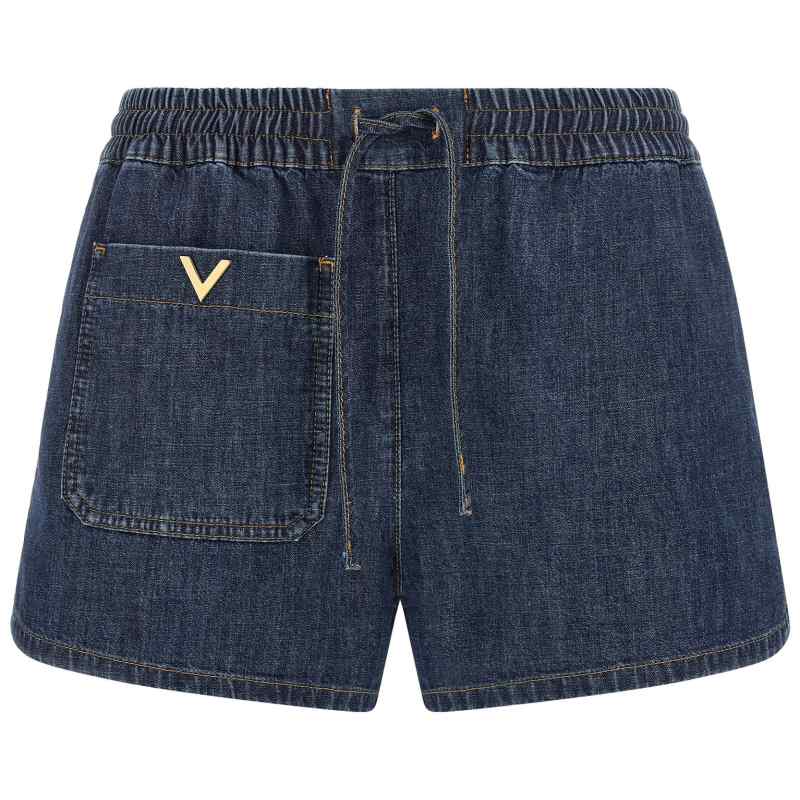 B3DD22A9YA528_01_M_2026-05-22T07-00-16.506Z Valentino Garavani Chambray Denim Shorts