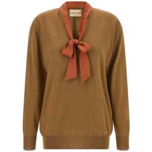 Valentino Garavani Lavallière Collar Sweater