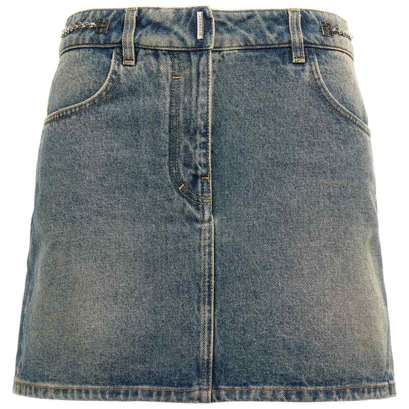 Givenchy Denim Mini Skirt