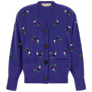 Marni Floral Embroidery Cardigan