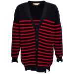 Marni Destroyed Effect Striped Cardigan