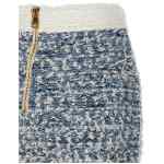 Balmain Fringed Tweed Skirt