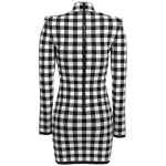 Balmain Vichy Knit Dress