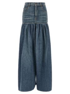 Chloé Balloon Denim Skirt