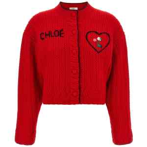 Chloé Embroidery Cardigan