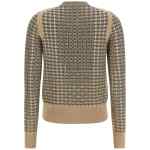 Ermanno Scervino Check Cardigan With Crystals