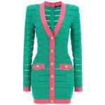 Balmain Two-tone Knit Dress