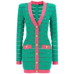 Balmain Two-tone Knit Dress