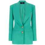 Balmain Logo Button Double-breasted Blazer