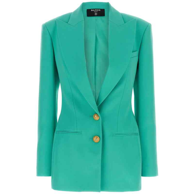DF1SE055WC097CN_01_M_2024-05-20T07-09-44.28Z Balmain Logo Button Double-breasted Blazer