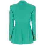 Balmain Logo Button Double-breasted Blazer