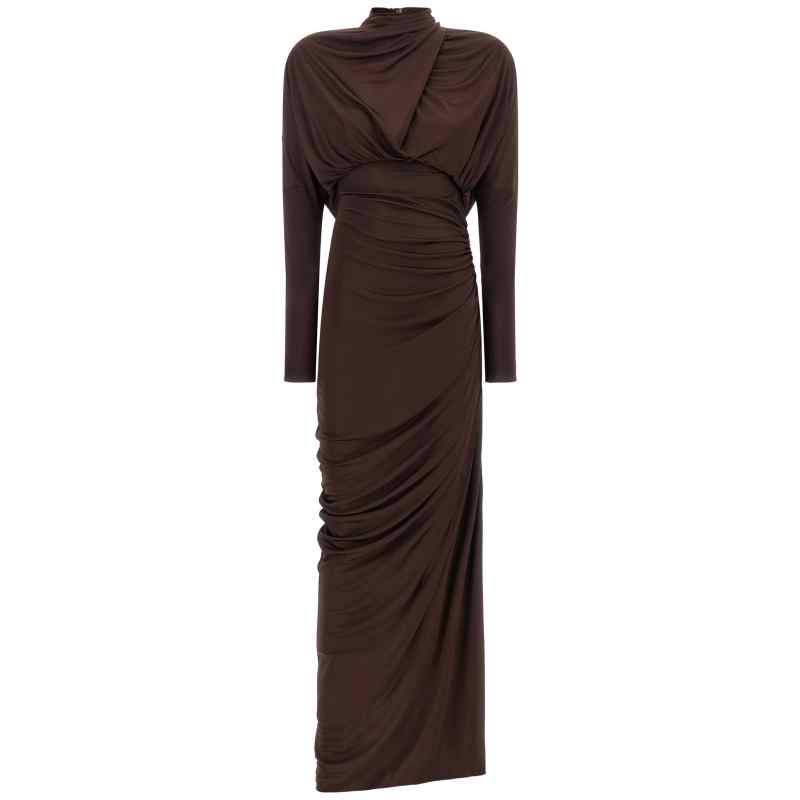 DR0000000082A51_01_M_2026-08-26T09-19-00.313Z Balmain Draped Jersery Dress