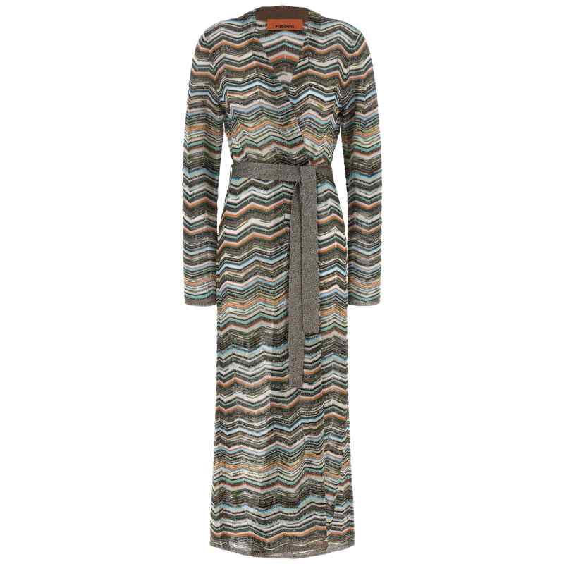 Missoni Chevron Lamé Dress