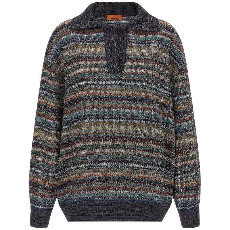 DS26WN34BC006QSMSQW_01_M_2026-09-07T08-08-45.084Z Missoni Lamé Yarn Polo Shirt