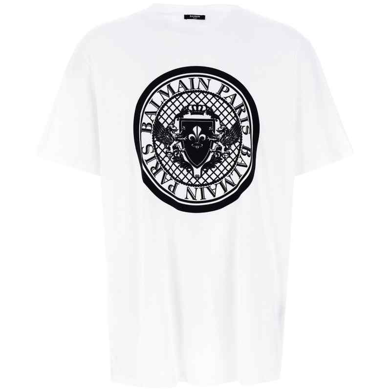 EH1EG010BB17GAB_01_M_2024-12-16T09-33-18.593Z Balmain Velvet Logo T-shirt