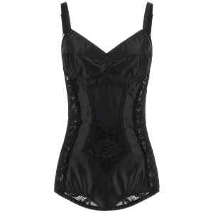 Dolce & Gabbana Satin And Lace Corsetry Bodysuit