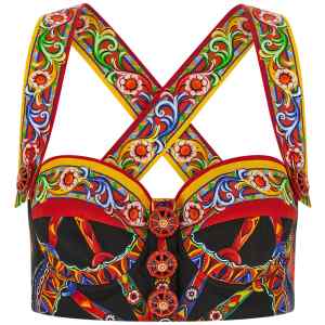 Dolce & Gabbana Carretto Bustier Top