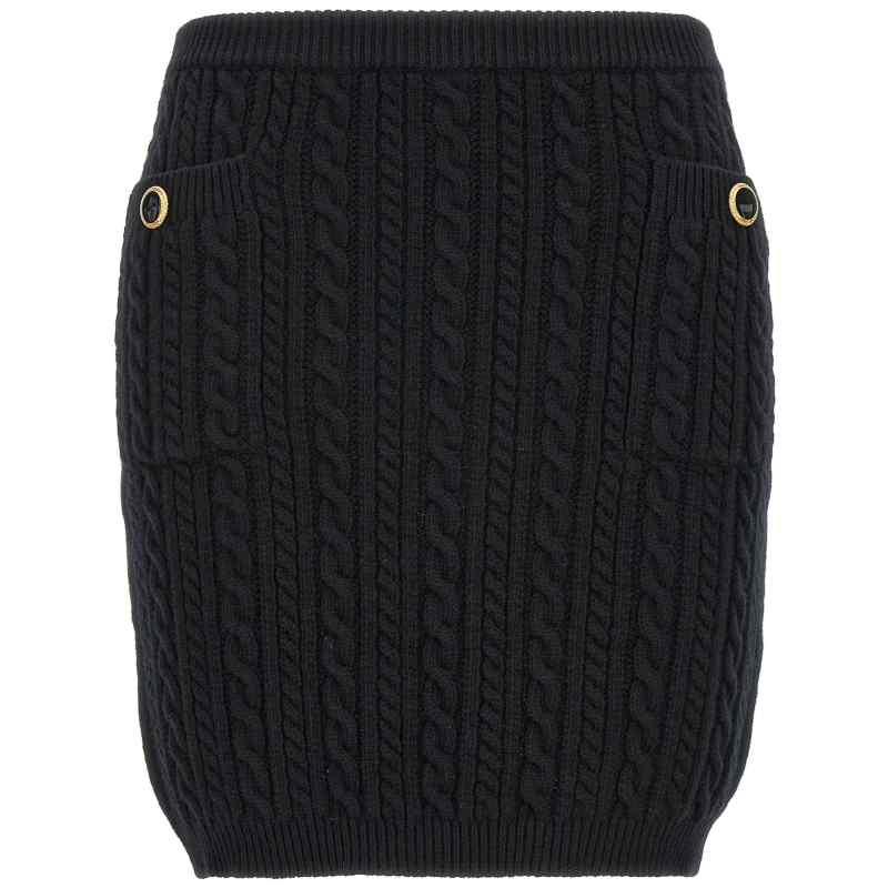 Alessandra Rich Button Skirt