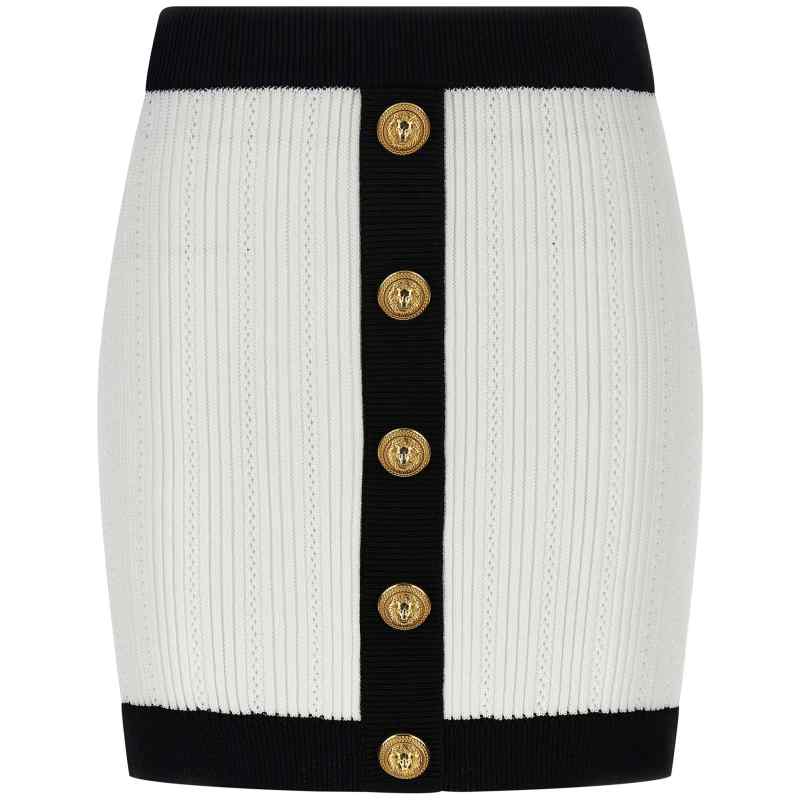 FF1LB039KI64GAB_01_M_2025-08-06T08-25-17.845Z Balmain Two-tone Miniskirt