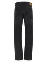 Fendi Yellow Stitching Jeans With Visible Thread