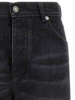 Fendi Yellow Stitching Jeans With Visible Thread