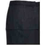 Fendi Pinstriped Wool Skirt
