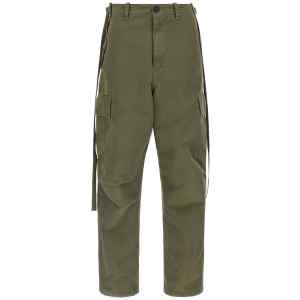 Fendi Double Stitch Embroidery Pants