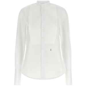 Fendi Poplin Shirt With Plastron Piqué