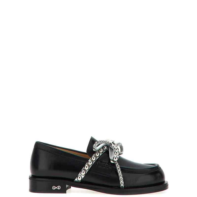 Mach & Mach Crystal Studs Loafers