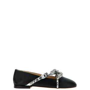 Mach & Mach Crystal Studs Ballet Flats