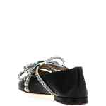 Mach & Mach Crystal Studs Ballet Flats