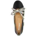 Mach & Mach Crystal Studs Ballet Flats