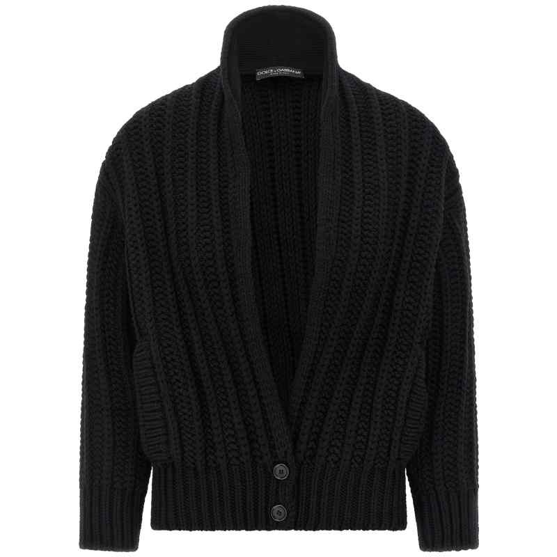 Dolce & Gabbana Coarse Wool Cardigan
