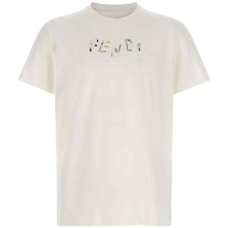 FY1319AUOBF0H0G_01_M_2026-08-31T08-03-36.113Z-1 Fendi Logo Embroidery T-shirt