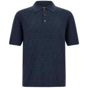 Fendi Ff Cotton Polo Shirt
